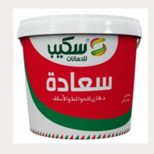 سعاده بلاستيك اقتصادي ابيض بستلة 8 لتر